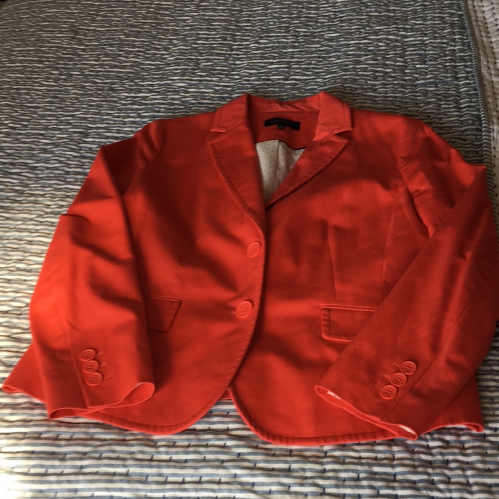 Coral / geranium Talbots blazer
